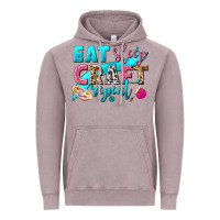 Vintage Zinc eat sleep craft repeat Vintage Hoodie - NancyCooperArtShop