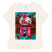 Bone candy machine  with heart candies  air Ladies Tee - AdoDesignShop