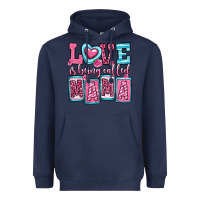 Navy love is being called mama Heavyweight Hoodie - OliviaCreatesArt
