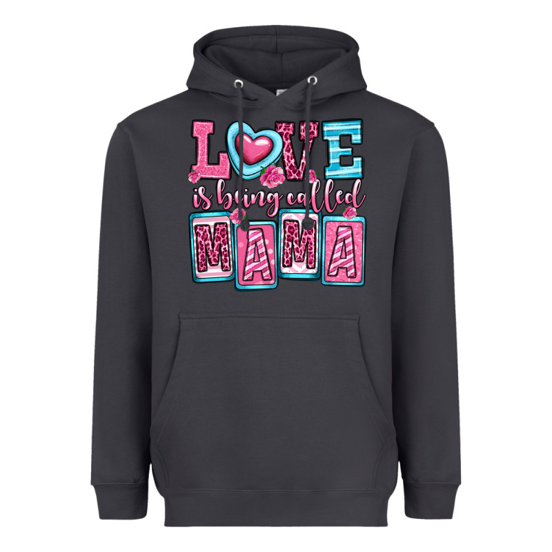 Love Is Being Called Mama Heavyweight Hoodie by OliviaCreatesArt | Teevron