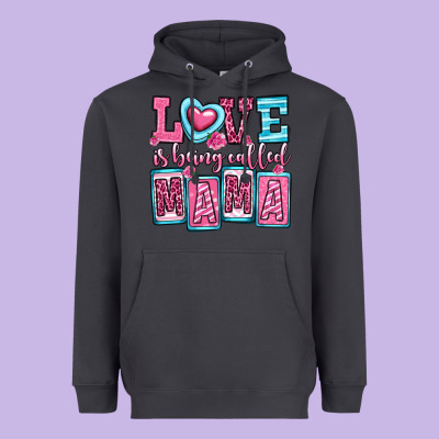 Love Is Being Called Mama Heavyweight Hoodie Designed By Oliviacreatesart