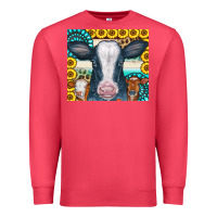 Cardinal Cows Gemstone Sunflowers Tumbler Premium Sweatshirt - CowCowDesign