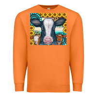 Carrot Cows Gemstone Sunflowers Tumbler Premium Sweatshirt - CowCowDesign