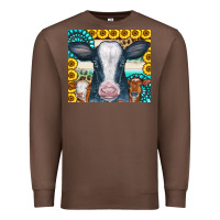 Chestnut Cows Gemstone Sunflowers Tumbler Premium Sweatshirt - CowCowDesign