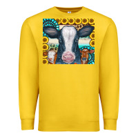 Lemon Cows Gemstone Sunflowers Tumbler Premium Sweatshirt - CowCowDesign
