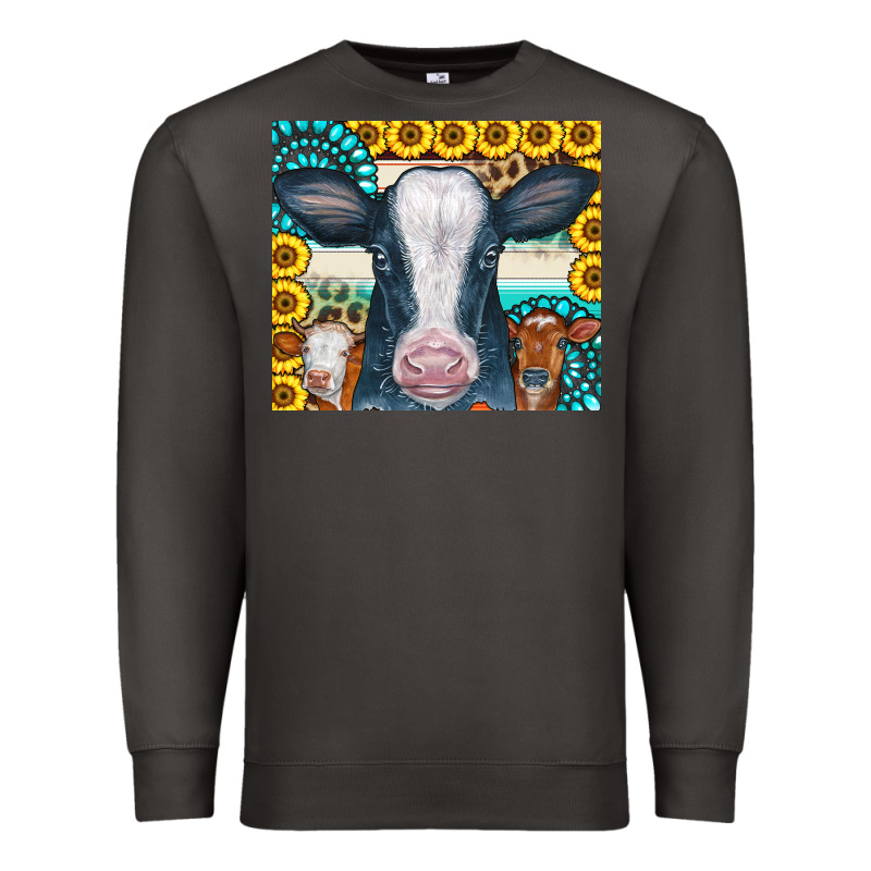 Cows Gemstone Sunflowers Tumbler Premium Sweatshirt by CowCowDesign | Teevron