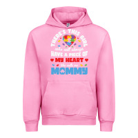Fuchsia Pink lil autism mom Urban Hoodie - CowhideDigitalArt