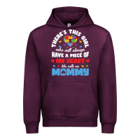 Mauve Wine lil autism mom Urban Hoodie - CowhideDigitalArt