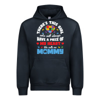 Navy lil autism mom Urban Hoodie - CowhideDigitalArt