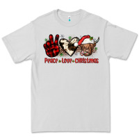 Dove Grey peace love christmas Premium Tee - JahusDesignShop
