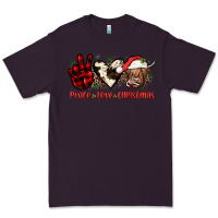 Plum peace love christmas Premium Tee - JahusDesignShop