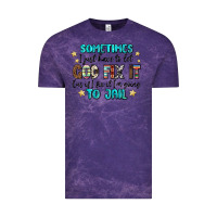 Cloud Purple sometimes i just have to let god fix it cus if i f Vintage Tee - MaliasSmallBusiness
