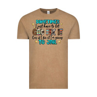Vintage Coffee sometimes i just have to let god fix it cus if i f Vintage Tee - MaliasSmallBusiness