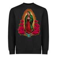 Black our lady of guadalupe Heavyweight Sweatshirt - Jasminsmagicworld