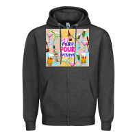 Charcoal Heather let's make pour decisions Zipper Hoodie - TumblerDesignByShophia