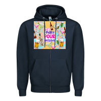 Navy let's make pour decisions Zipper Hoodie - TumblerDesignByShophia