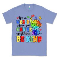 Colony Blue in a world where you can be anything be kind Classic Tee - MaliasSmallBusiness