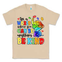 Mushroom in a world where you can be anything be kind Classic Tee - MaliasSmallBusiness