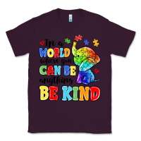 Plum in a world where you can be anything be kind Classic Tee - MaliasSmallBusiness