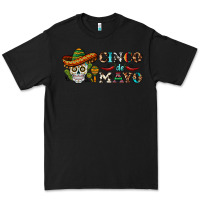 Black cinco de mayo skull Premium Tee - BarkalooDesign