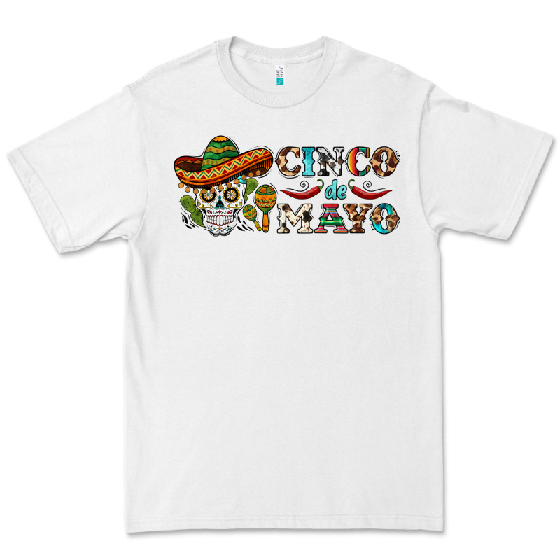 Cinco De Mayo Skull Premium Tee by BarkalooDesign | Teevron