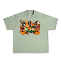 Oil Green fall vibes Urban Heavy Tee - MaliasSmallBusiness