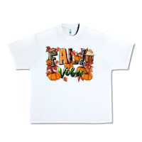 White fall vibes Urban Heavy Tee - MaliasSmallBusiness