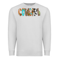 Dove Grey Cowgirl Min Premium Sweatshirt - CowCowDesign