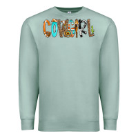 Seafoam Cowgirl Min Premium Sweatshirt - CowCowDesign
