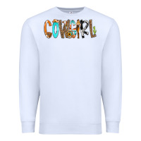 White Cowgirl Min Premium Sweatshirt - CowCowDesign