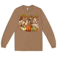 Toasted Coconut welcome fall with dogs Long Sleeve Tee - LillyAllenDesigns