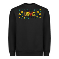 Black for the love of the game softball Heavyweight Sweatshirt - Jasminsmagicworld