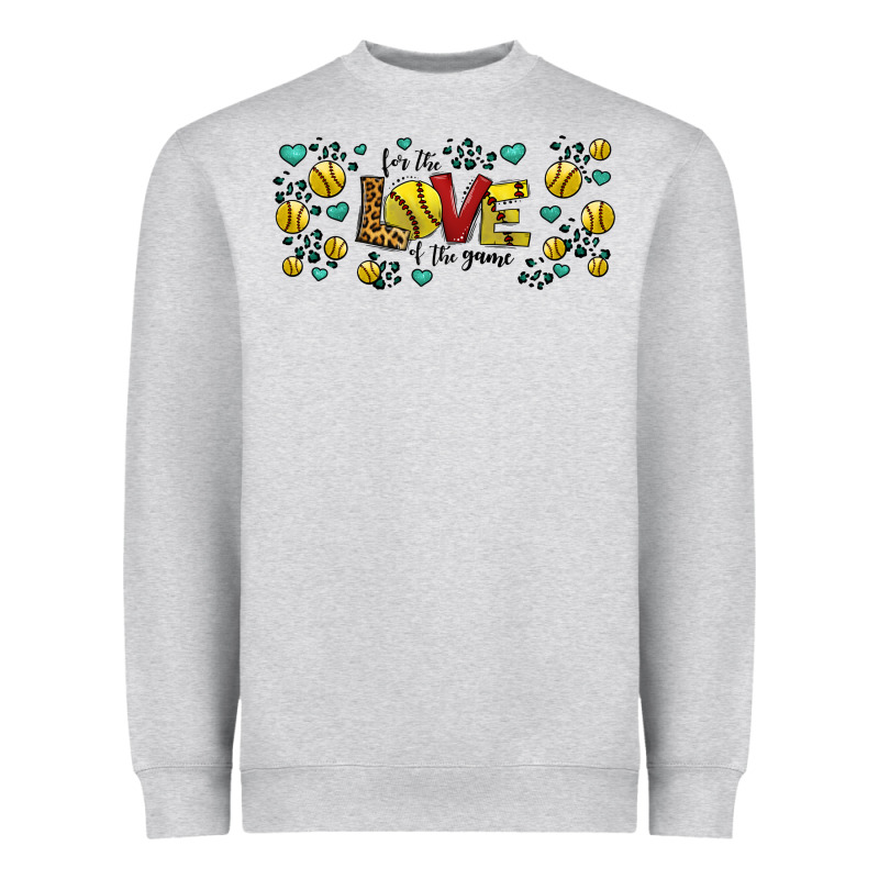 For The Love Of The Game Softball Heavyweight Sweatshirt by Jasminsmagicworld | Teevron