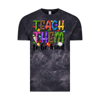 Cloud Black teach them to be kind Vintage Tee - NancyCooperArtShop