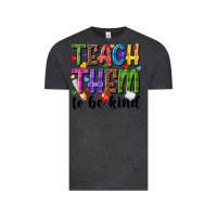 Vintage Black teach them to be kind Vintage Tee - NancyCooperArtShop