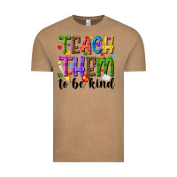 Vintage Coffee teach them to be kind Vintage Tee - NancyCooperArtShop
