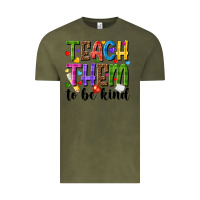 Vintage Olive teach them to be kind Vintage Tee - NancyCooperArtShop