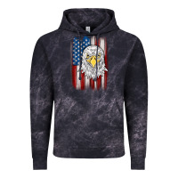Cloud Black American flag eagle Vintage Hoodie - MaliasSmallBusiness