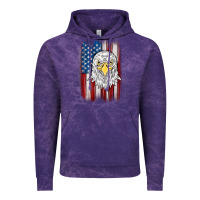 Cloud Purple American flag eagle Vintage Hoodie - MaliasSmallBusiness