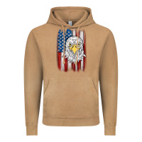 Vintage Camel American flag eagle Vintage Hoodie - MaliasSmallBusiness