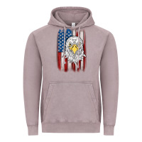 Vintage Zinc American flag eagle Vintage Hoodie - MaliasSmallBusiness