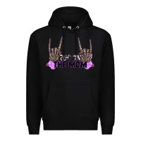 Black Rockin' the Mom Premium Hoodie - CowGirlArtShop