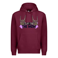 Burgundy Rockin' the Mom Premium Hoodie - CowGirlArtShop