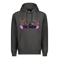 Charcoal Heather Rockin' the Mom Premium Hoodie - CowGirlArtShop