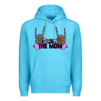 Ocean Blue Rockin' the Mom Premium Hoodie - CowGirlArtShop