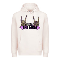 Pale Pink Rockin' the Mom Premium Hoodie - CowGirlArtShop