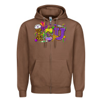 Chestnut Mardi Gras ICU Nurse Zipper Hoodie - HowdyJamesFarm