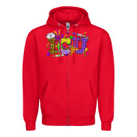 Red Mardi Gras ICU Nurse Zipper Hoodie - HowdyJamesFarm