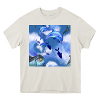 Cream dolphins Heavy Core Tee - BundleAndBundleShop