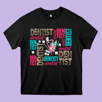 Dentist Heavy Core Tee Designed By Adodesignshop